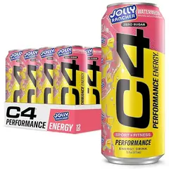 CELLUCOR - Energizante C4 Energy Drink WATERMELON JOLLY RANCHER - 12 latas