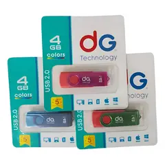 GENERICO - Memoria USB 4 GB Con Diseño Giratorio