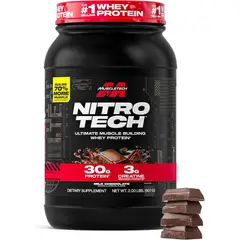 MUSCLETECH - Nitro Tech 2 Libras CHOCOLATE Proteína con Creatina