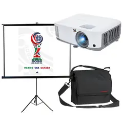 VIEWSONIC - Video Proyector Pa503s 4000 Lúmenes con Morral y Telon
