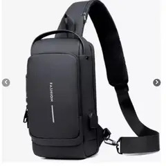 GENERICO - Mochila Bandolera Antirrobo para Hombre con Puerto USB e Impermeable Diseño Moderno