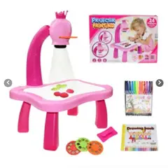 GENERICO - Mesa Proyector de Dibujo Infantil con Luz y Accesorios Juguete Educativo Creativo