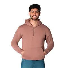 LEC LEE - Buzo Hombre Con Capota Arena