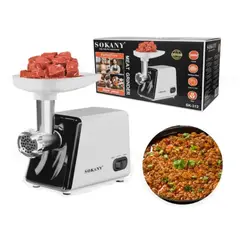 SOKANY - Molino De Carne Multifuncional De 2500 W Con Accesorios