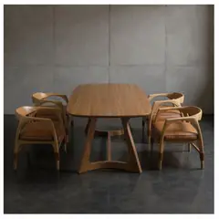 22 GRADOS DECORACION - Mesa de Comedor Himjap En Roble 200cm x 100cm