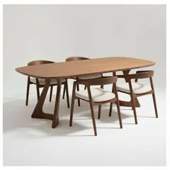 22 GRADOS DECORACION - Juego De Comedor Himjap 6 Sillas En Roble 200Cm X 100Cm