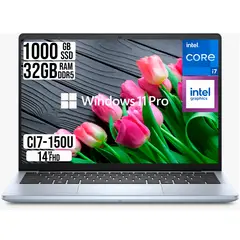 DELL - PORTATIL INSPIRON INTEL CORE I7-150U SSD 1TB RAM 32GB 14 FHD W11 PRO