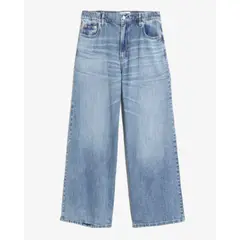 SEVEN SEVEN - Jean Wide Leg Tono Claro Para Mujer Azul