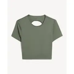 SEVEN SEVEN - Crop Top Con Escote Trasero Para Mujer Verde
