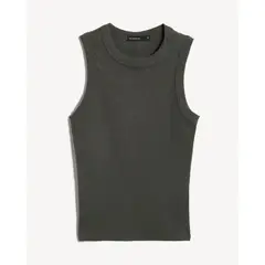 SEVEN SEVEN - Camiseta Para Mujer Manga Sisa Tank Top Color Verde Marca #28097573