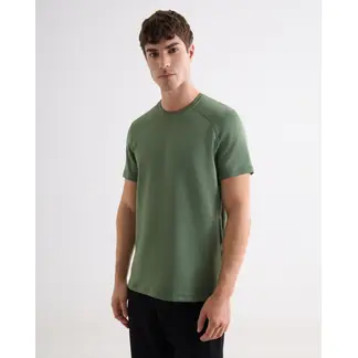 SEVEN SEVEN - Camiseta Manga Corta Con Costuras Para Hombre Verde