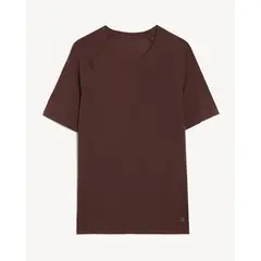SEVEN SEVEN - Camiseta Deportiva Texturizada Para Hombre Café