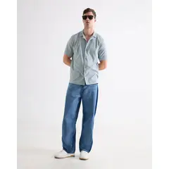 SEVEN SEVEN - Jean Loose Tono Medio Para Hombre Azul