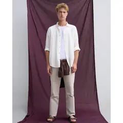 SEVEN SEVEN - Pantalón Straight 5 Bolsillos Para Hombre Beige