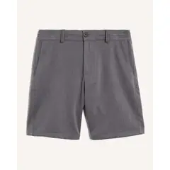 SEVEN SEVEN - Bermuda Sastrera Straight Para Hombre Gris