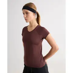 SEVEN SEVEN - Camiseta Deportiva Manga Corta Para Mujer Café