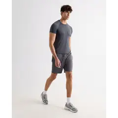 SEVEN SEVEN - Camiseta Deportiva Texturizada Para Hombre Negro