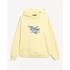 SEVEN SEVEN - Hoodie Estampado Oversize Para Mujer Crema