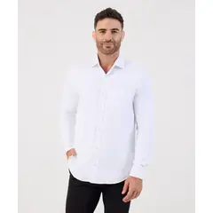 PATPRIMO - Camisa Para Hombre Manga Larga Con Bolsillo Cuello I Color Blanco Marca #44017339