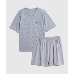 PATPRIMO - Pijama Para Hombre M/C P/C Marca Gris #44040202