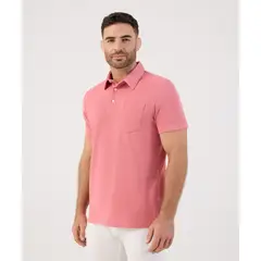 PATPRIMO - Polo Para Hombre Cuello Maquina Con Bolsillo Color Rosa Marca #44117246