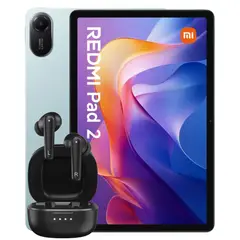 XIAOMI - Tablet Redmi Pad 2 Wi-Fi 11” 4GB Ram 256Gb Verde + Audifonos Genius