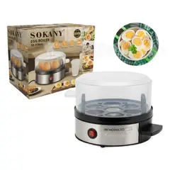 SOKANY - Hervidor De Huevos Y Vaporera Automática - 7 Huevos