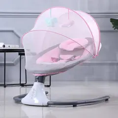 MUNDO BEBE - SILLA MECEDORA ELECTRICA PARA BEBES COLOR ROSA