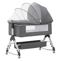 FRAGOLA KIDS - Cuna Colecho Bebe Con Mosquitero Mecedora Y Organizador 009