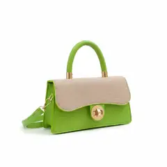 GENERICO - Bolso Mini Cleef Verde Para Mujer En Cuero Sintetico Excelente Calidad