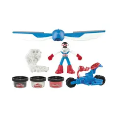 HASBRO - Play Doh Marvel Capitán América Moto Cortadora