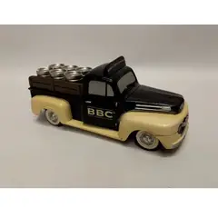 SIN ETIQUETAS - Escultura Camioneta Antigua Bbc En Marmolina Y Oleo