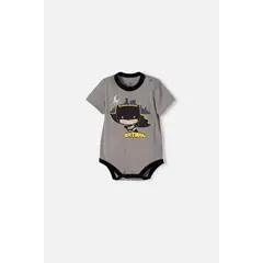 DC COMICS - Body de Batman con broches gris para bebé niño