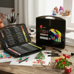 GENERICO - 80 Colores De Marcadores Acrílicos Para Niños Y Adultos