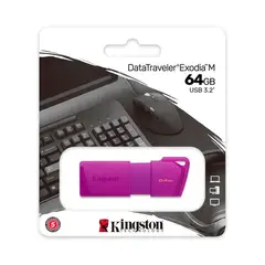 KINGSTON - Memoria Usb 64Gb Usb 3.2 Gen 1 Neon Purple