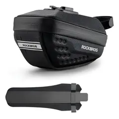 ROCKBROS - Bolso Estuche Trasero Con Guardabarros Bicicleta Color Negro