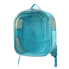 GENERICO - Bolso Morral Transportador Transparente para Mascotas Verde