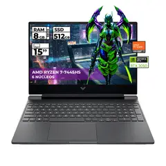 HP - PORTATIL GAMER VICTUS RYZEN 7-7445HS RTX 3050 8GB 512GB SSD FHD 15.6''