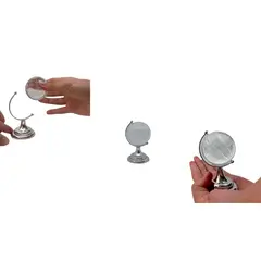 MAZUGI - Globo Terráqueo Decorativo en Miniatura para Escritorio