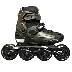 CHICAGO - Patines en Línea Semiprofesionales Raptor Pro Bota Dura Talla M 32-35 Negro