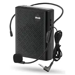 INNOVA - Megáfono Portátil Brodu De Cable 5w Sonido Claro Potente Negro Negro