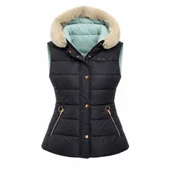 MODA EN CIRCUITO - Chaleco Impermeable Para Dama DOBLE FAZ