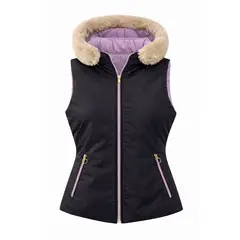 MODA EN CIRCUITO - Chaleco Impermeable Para Dama DOBLE FAZ