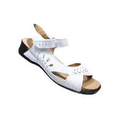 CALZADO ROMULO - Romulo Sandalia En Cuero Ajuste Velcro