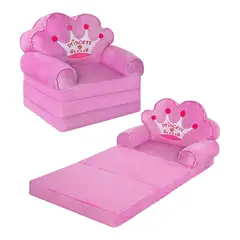 GENERICO - Silla Plegable de Princesa para Niños Pequeños