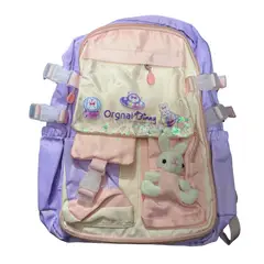 GENERICO - Maleta Escolar Orgnai Bunny Color Morado + Rosado