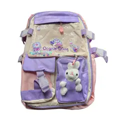 GENERICO - Maleta Escolar Orgnai Bunny Color Rosado + Morado
