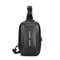 GENERICO - Bolso Bandolera Para hombre Antirrobo Negra