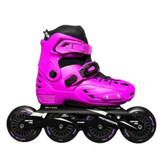 CHICAGO - Patines en Línea Semiprofesionales Raptor Pro Bota Dura Talla M 32-35 Morado