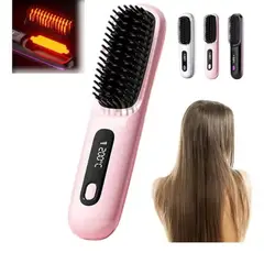 GENERICO - Cepillo De Alisador Cabello Inalámbrico Portátil Recargable